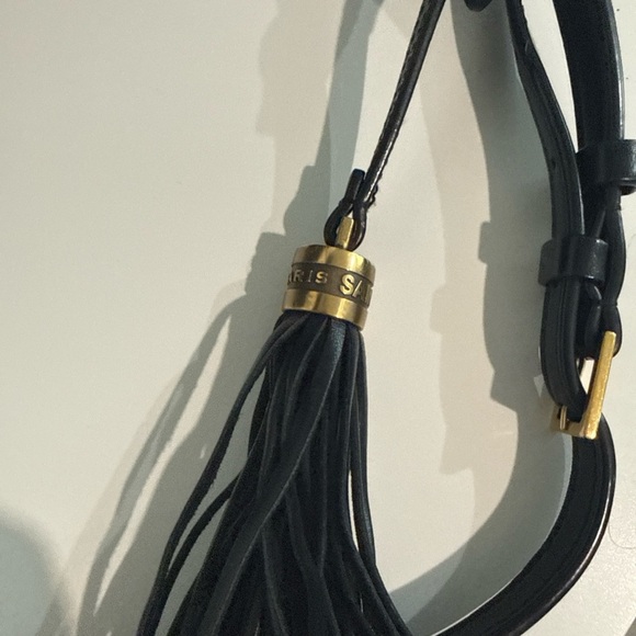 Yves Saint Laurent Black Chevron Crossbody Bag - Picture 7 of 10